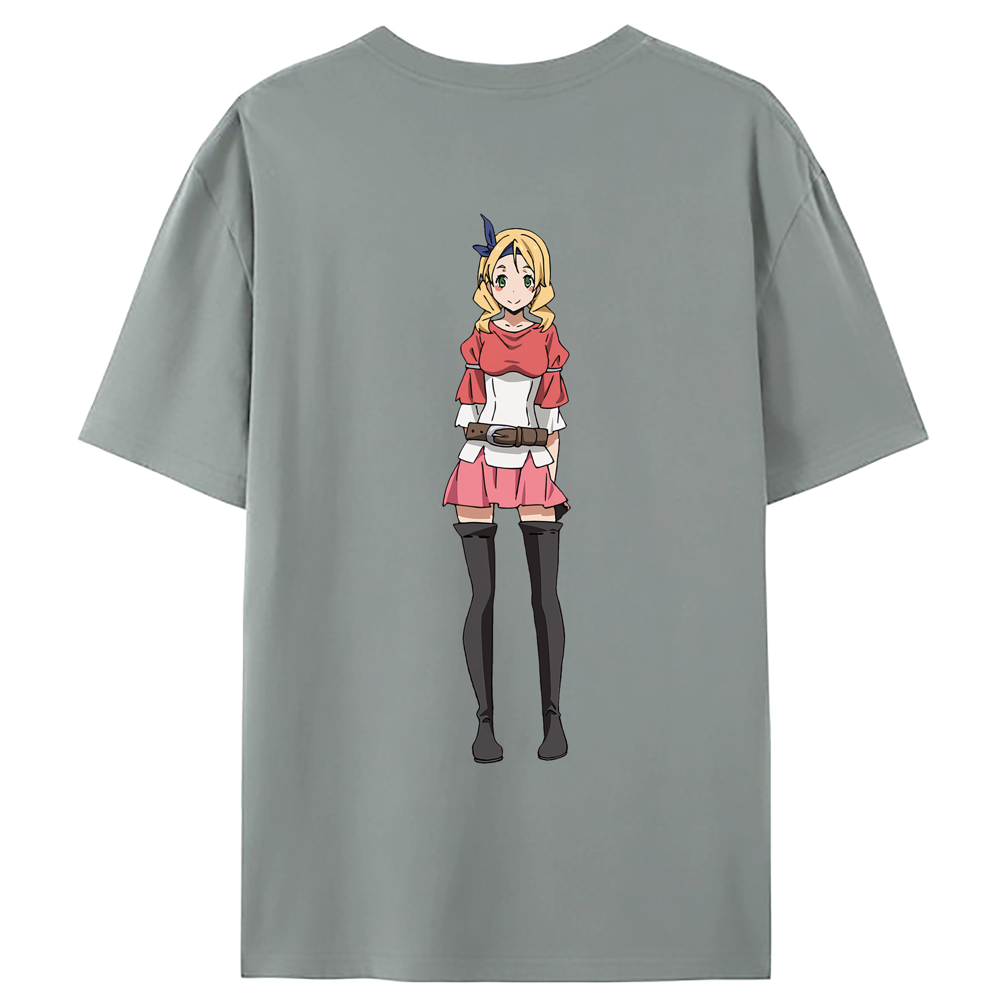 （画像用） 転スラ Regarding Reincarnated to Slime 綿100％ メンズ半袖Tシャツ（バックプリント） 通気性